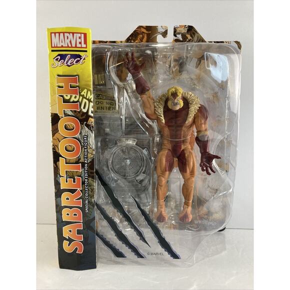 Diamond Select Marvel Comics X-Men SABRETOOTH Collector Action Figure‎ * NEW - Picture 1 of 7